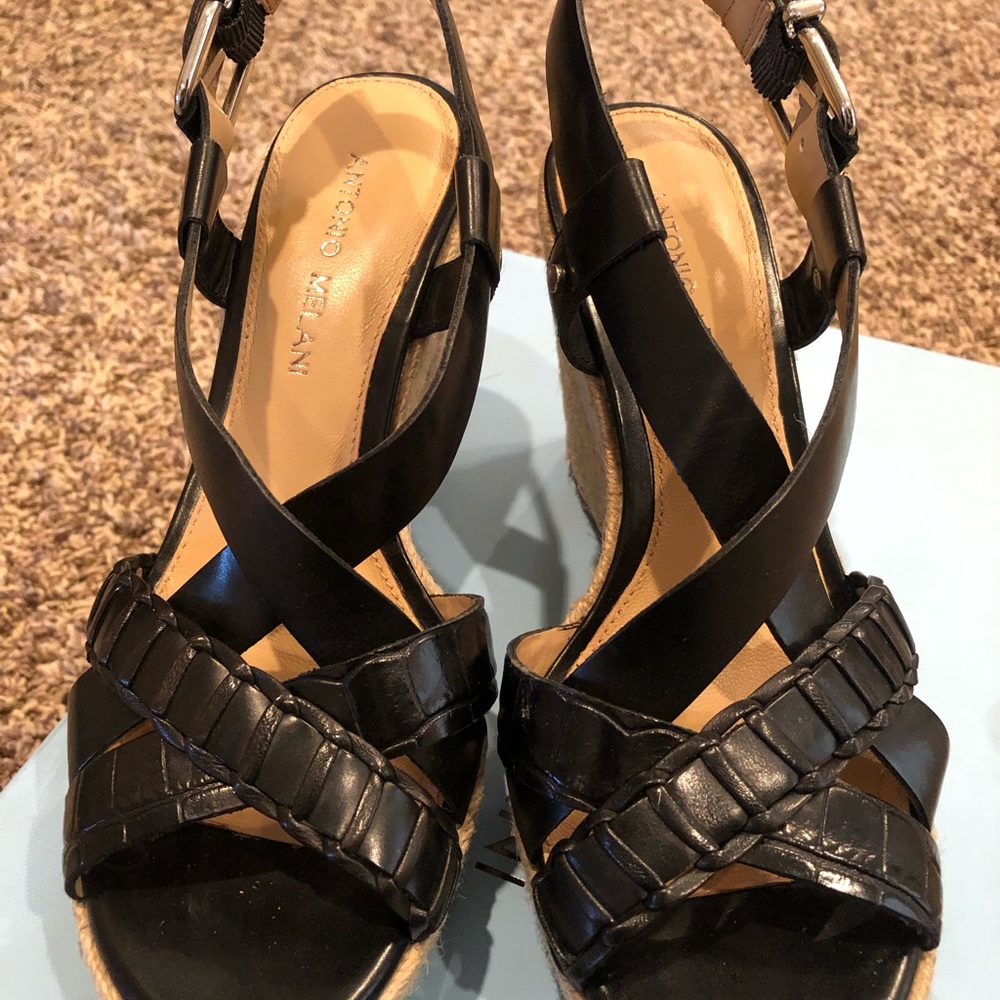 Antonio Melani Black wedges